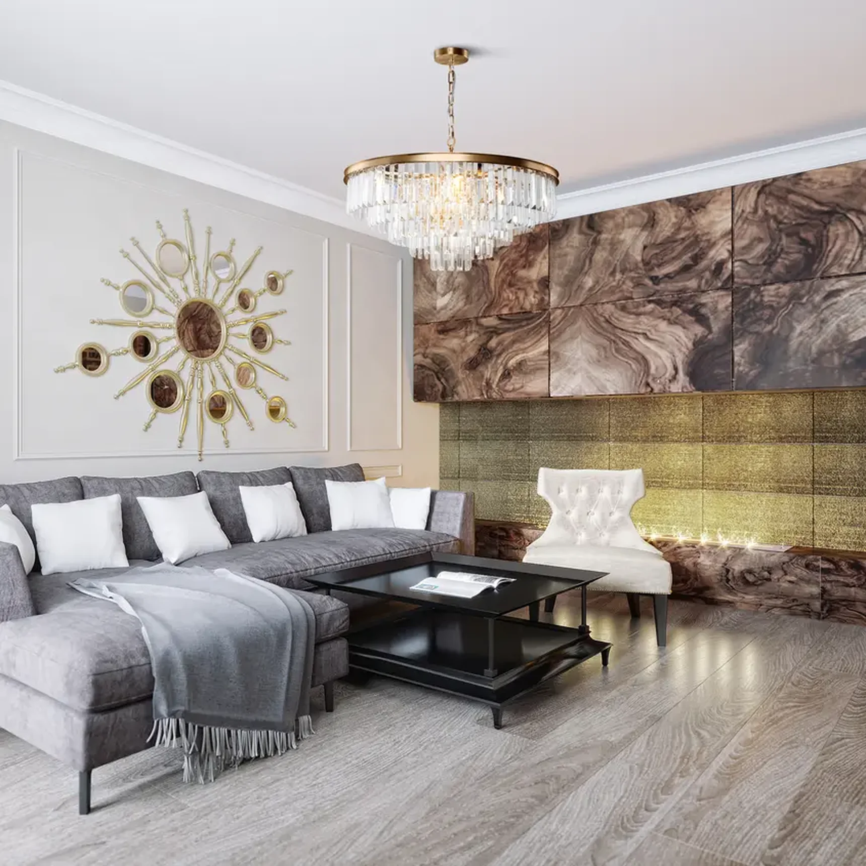 Подвесной светильник Revero E14х12, MOD085PL-12BS