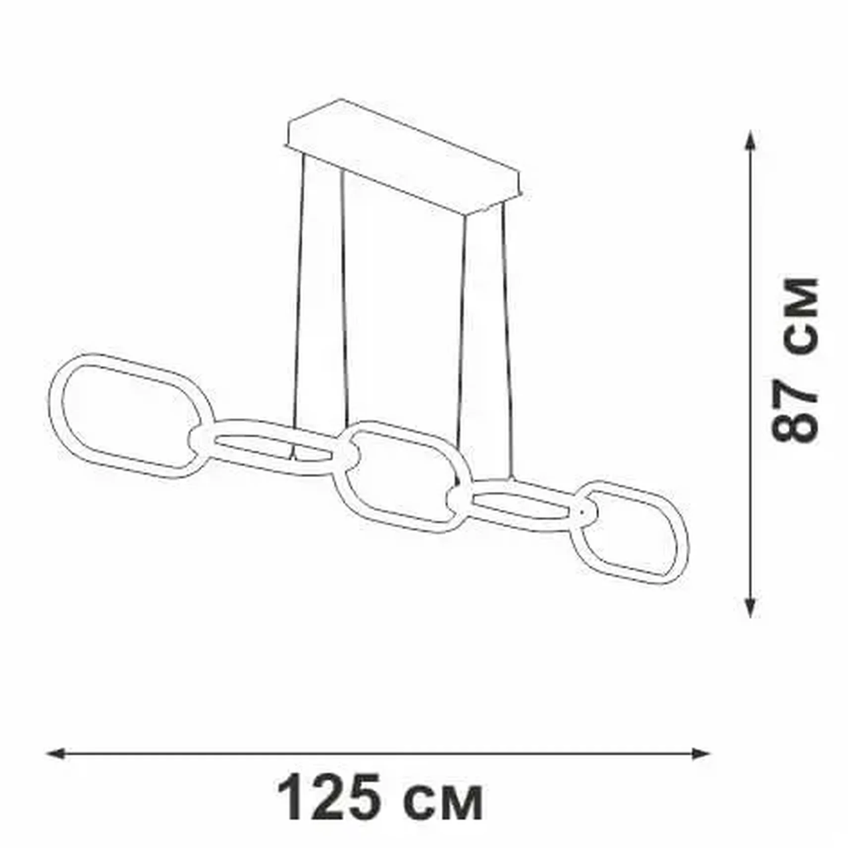 Подвесная светодиодная люстра Vitaluce V4695-0/5S