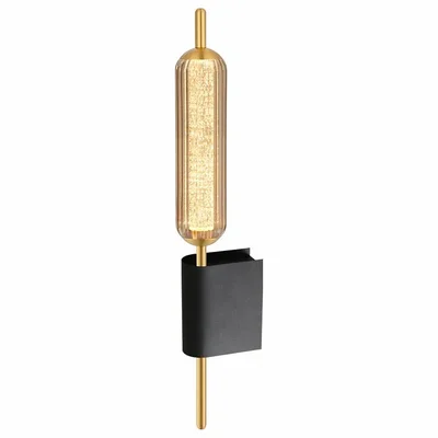 Бра настенное светодиодное 5W, 4000K, плафон янтарный PLW-7076-105-AMBER