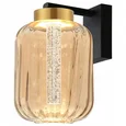 Бра настенное светодиодное 9W, 4000K, плафон янтарный PLW-7077-205-AMBER