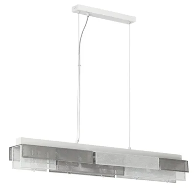 8006/5A MODERNI LN25 белый/никель, белый металл/металл Подвесной светильник Е14 5*40W 220V DANA