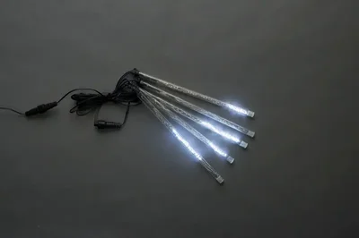 Сосульки Трубки 5шт 0,3М Бел. LED-PLM-SNOW-180L-0.3M-5-12V-W