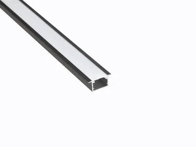 Профиль врезной LEDS POWER СПВ17-2412 алюм. черный с призм.рассеивателем 2м 008462