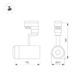 Светильник LGD-ZEUS-4TR-R67-10W White (WH, 20-60 deg) (Arlight, IP20 Металл, 3 года)