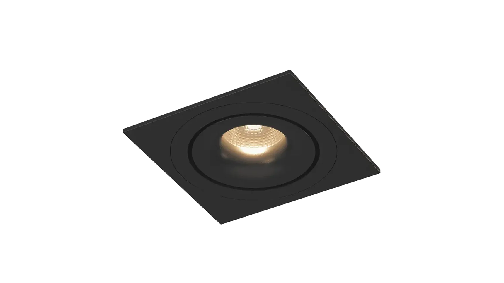 Рамка для серии COMBO 1 квадратная, черная, COMBO-1S1-BL