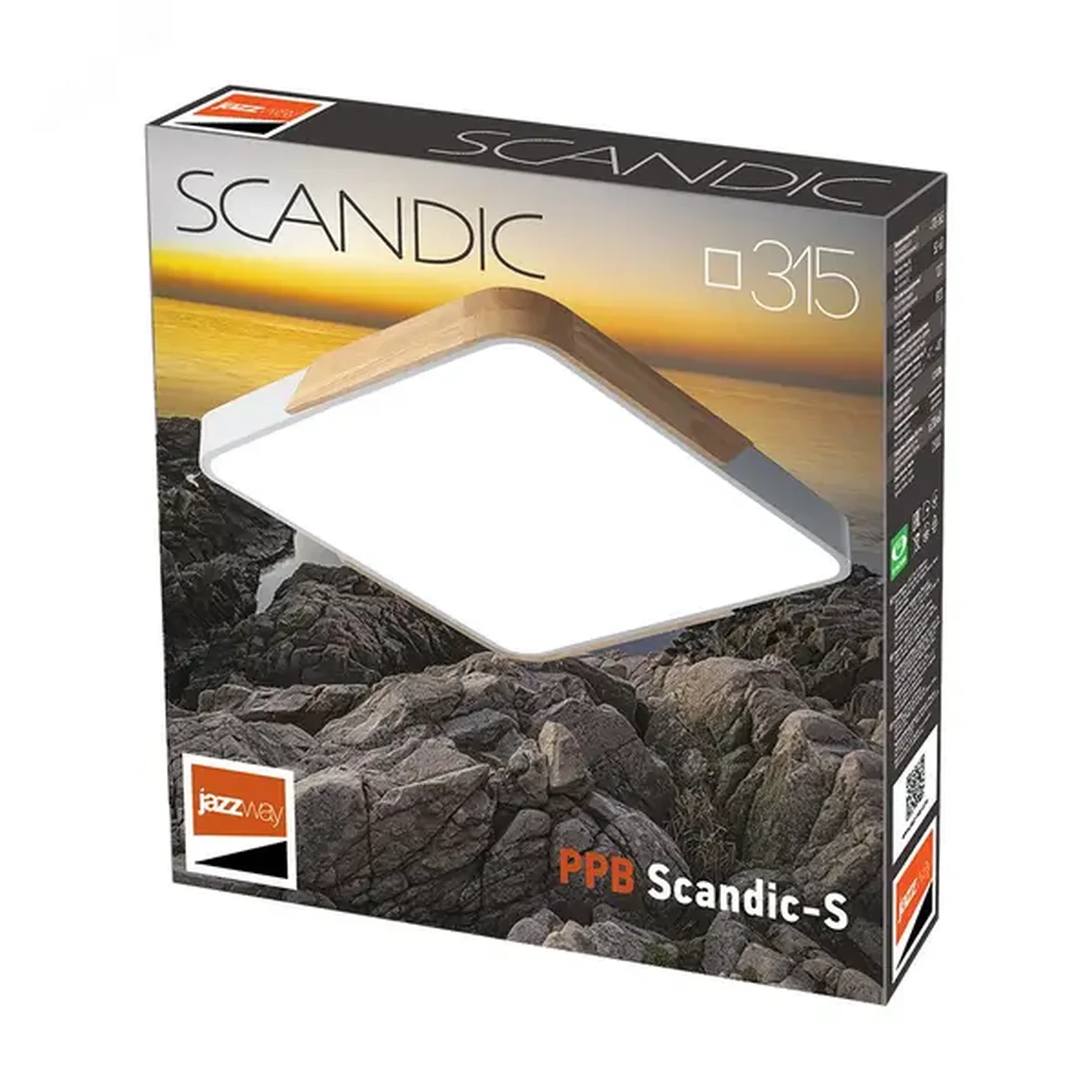 Светильник светодиодный потолочный PPB Scandic-S 24w 4000K GR/W IP20, 5037359
