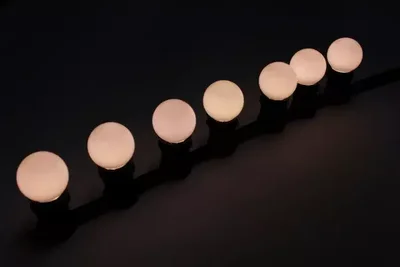 Лампа для белт-лайт LED G45-E27-230V-WWP (Тепло-розовый оттенок)