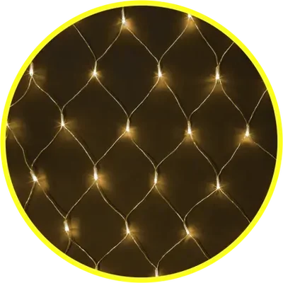 Светодиодная гирлянда NGF-N01-156WW-12-1.5x1.5m-230-TR-IP20