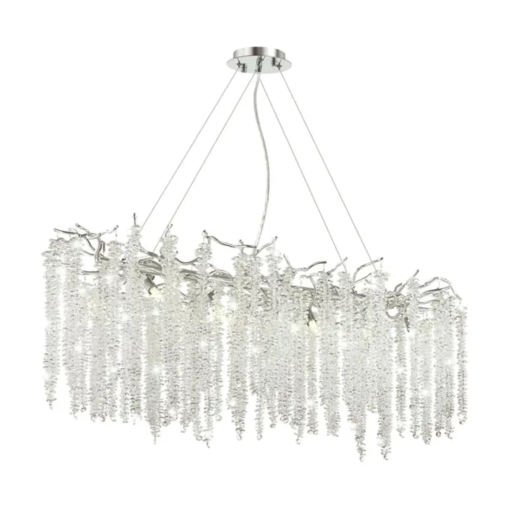 5004/12 HALL ODL23 636 серебристый/прозрачный металл/хрусталь Люстра G9 12*40W BANCHE