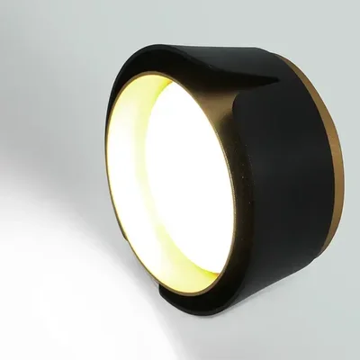 Спот GWL-GX53-M-IP20 Черный + Золото Цветок