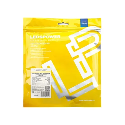 Светодиодная лента двухрядная 2835 240/м (22Вт/м) 24В теплая, серия ПРО200 009056