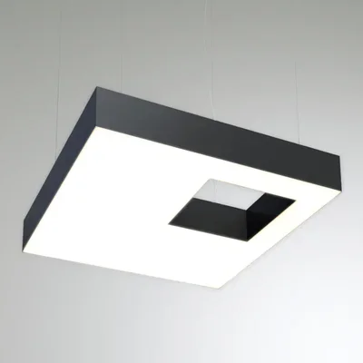 Светильник RVE-LBX-CUBO-S-650 квадрат со смещённым отверстием 650x650x100мм