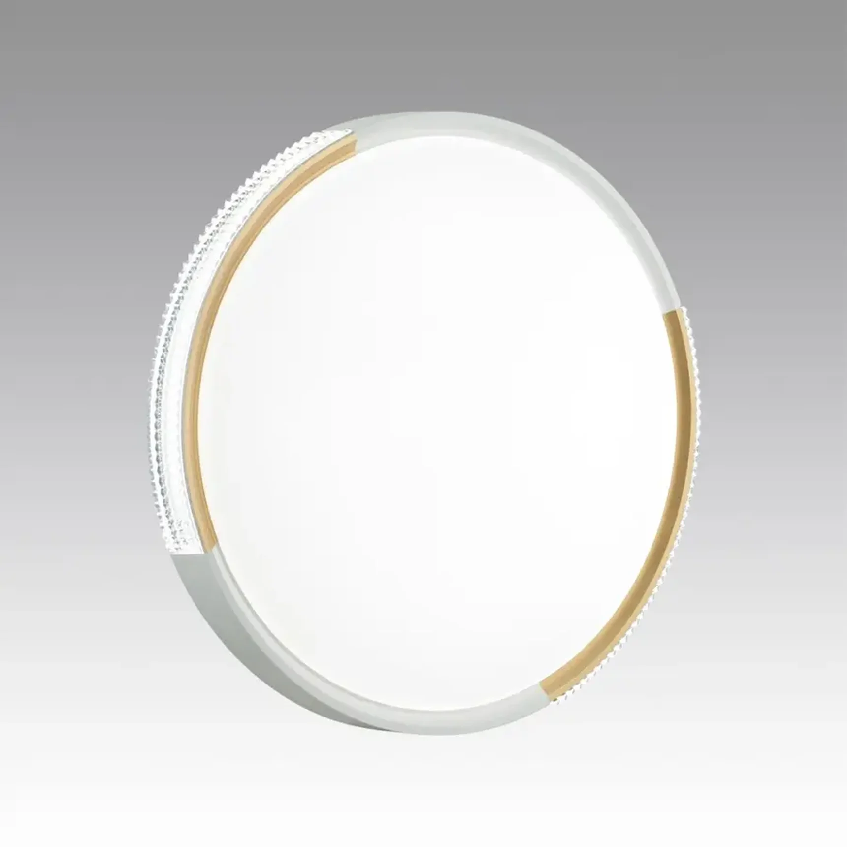 7612/EL PALE SN 134 Светильник пластик/белый/золотистый LED 72Вт 3000-6300K D490 IP43 пульт ДУ VELIO