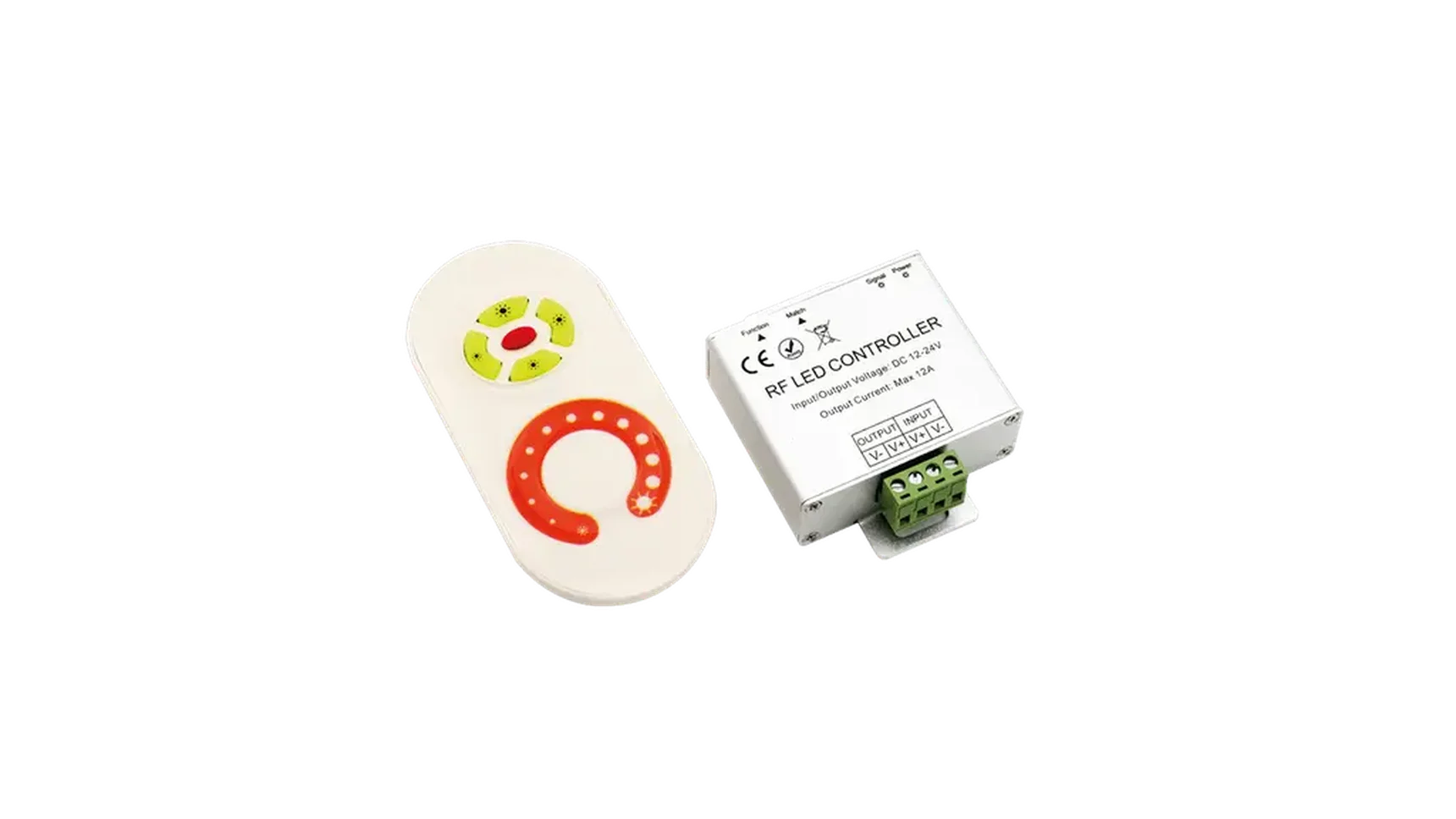 Диммер для ленты белый сенсор 10 A, max:120W, 12/24V: 240W, , RF-DIM-S5-10A