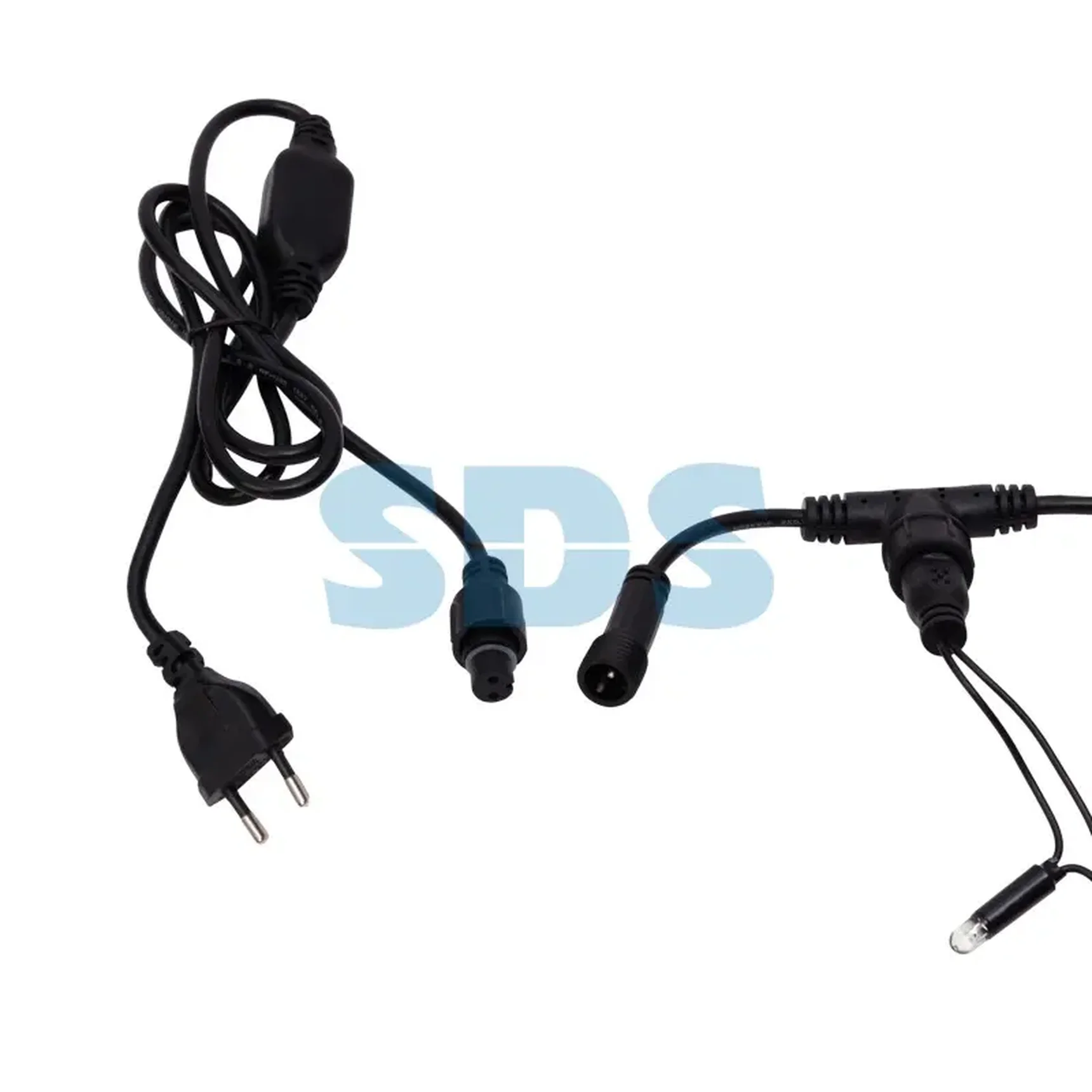 Гирлянда Светодиодный Дождь 2х3м, постоянное свечение, черный провод КАУЧУК, 230 В, диоды БЕЛЫЕ, 760 LED