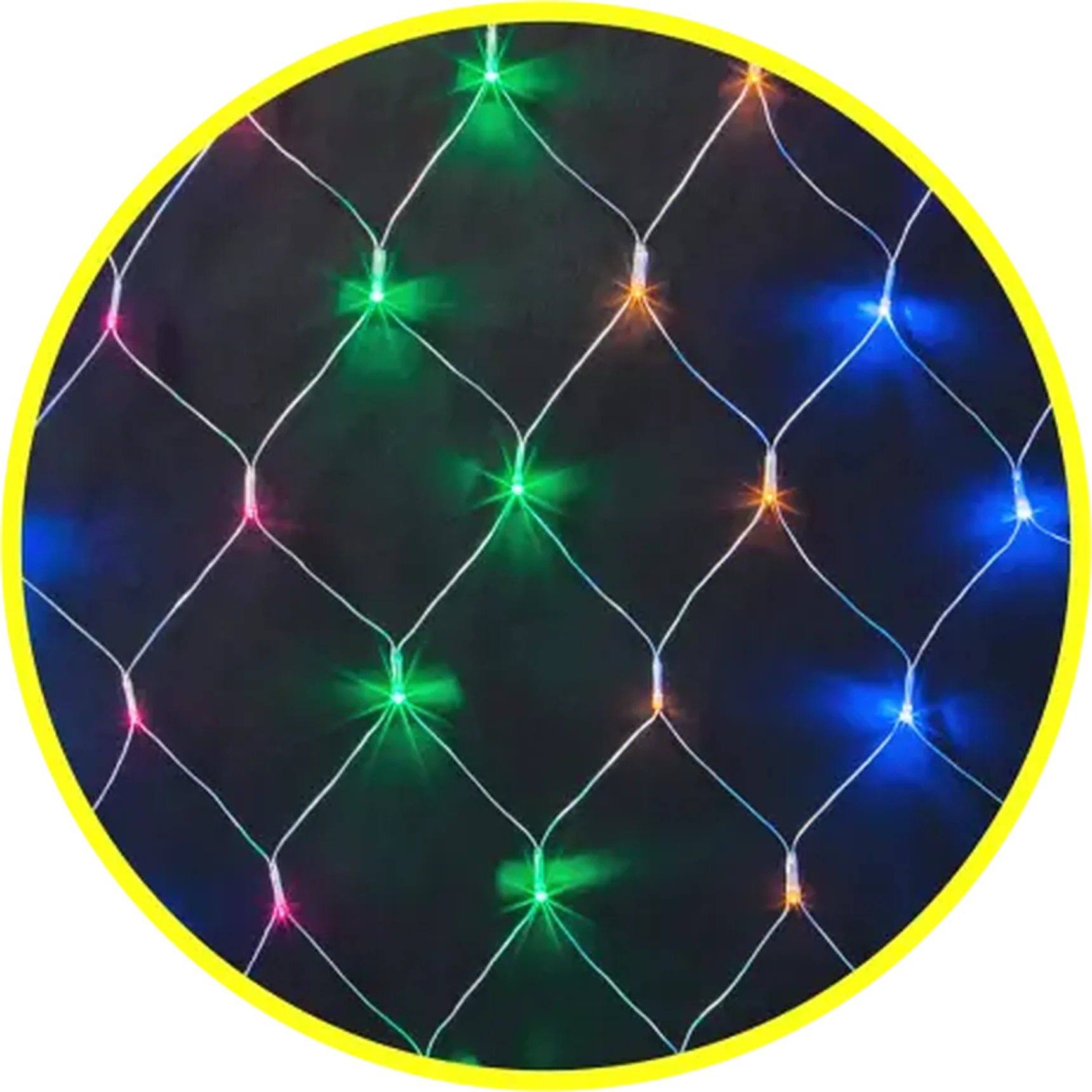 Светодиодная гирлянда NGF-N01-240RGBY-12-2x1.5m-230-TR-IP44