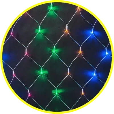 Светодиодная гирлянда NGF-N01-240RGBY-12-2x1.5m-230-TR-IP44