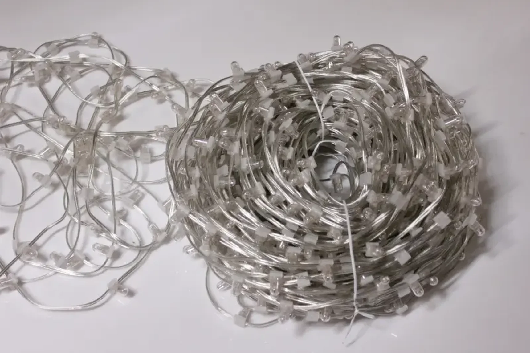 LED-LP-15-100M-12V-WW/CL-F(W) WITH CLEAR CAP, клип-лайт белый Т/белый Flash, c КОЛПАЧКОМ