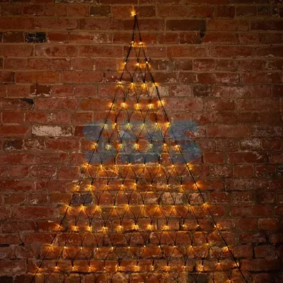 Гирлянда Сеть 2х2х1.5м, свечение с динамикой, черный ПВХ, 136 LED, 230 В, цвет: Тёплый белый