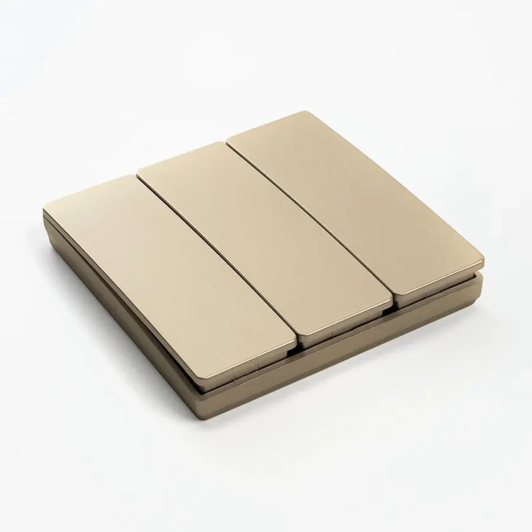 Выключатель беспроводной FERON TM83, 7мВт, IP20, трехклавишный, золото, 41727