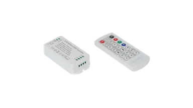 Контроллер RGB, 2.4G с пультом, 21 кноп., DC12/24V, <16A(MAX), SW-RGB-2.4G-16A