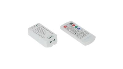 Контроллер RGB, 2.4G с пультом, 21 кноп., DC12/24V, <16A(MAX), SW-RGB-2.4G-16A