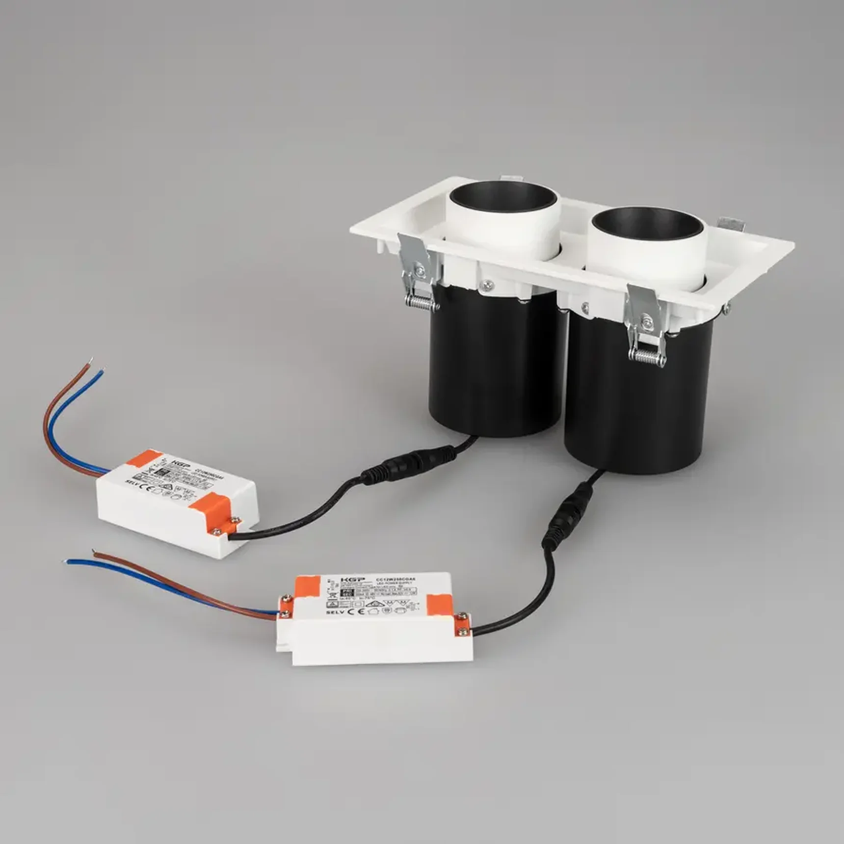 Светильник LTD-PULL-S110x210-2x10W Warm3000 (WH, 24 deg, 230V) (Arlight, IP20 Металл, 5 лет)