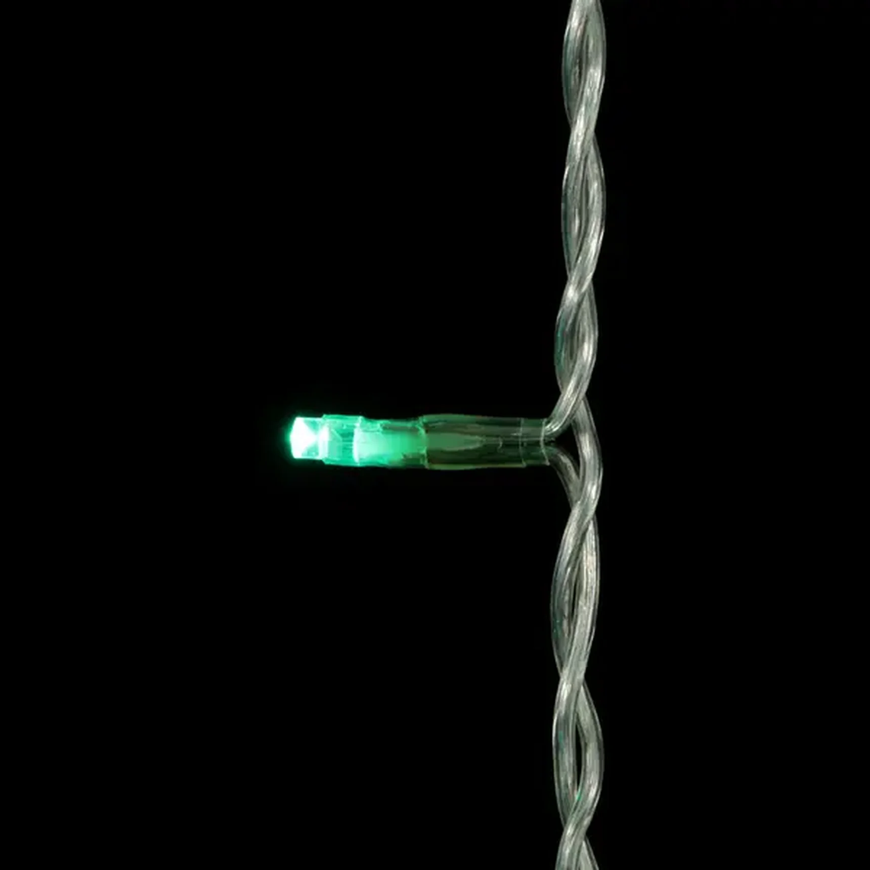 Гирлянда Нить 20м Аква с Возможностью Управления 24В, 200 LED, Провод Прозрачный Силикон, IP65