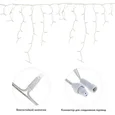 Гирлянда Айсикл (Бахрома) светодиодная 5х0,7 м, с эффектом мерцания, 152 LED, белый провод каучук 2,3мм, теплое белое свечение NEON-NIGHT