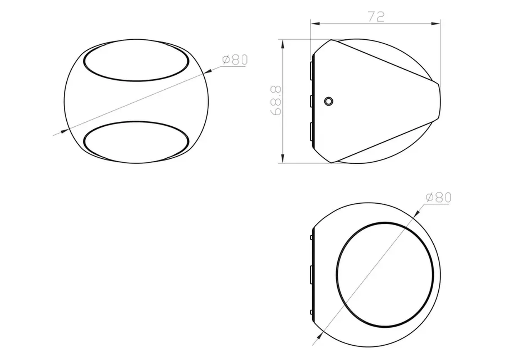 Настенный светильник (бра) Stream 6,4Вт 3000K IP 54, O032WL-L6B3K