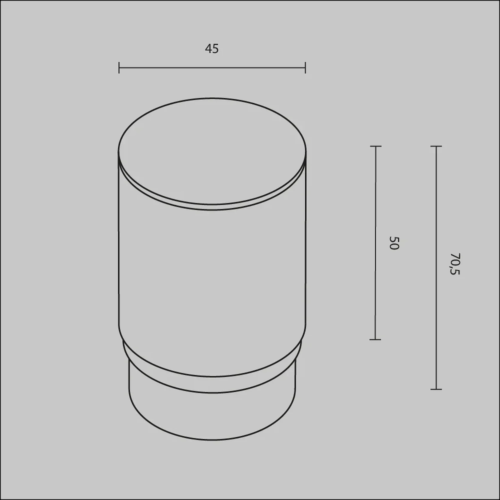 Матовый рассеиватель для Focus Led 5Вт, RingMAcr-5-W