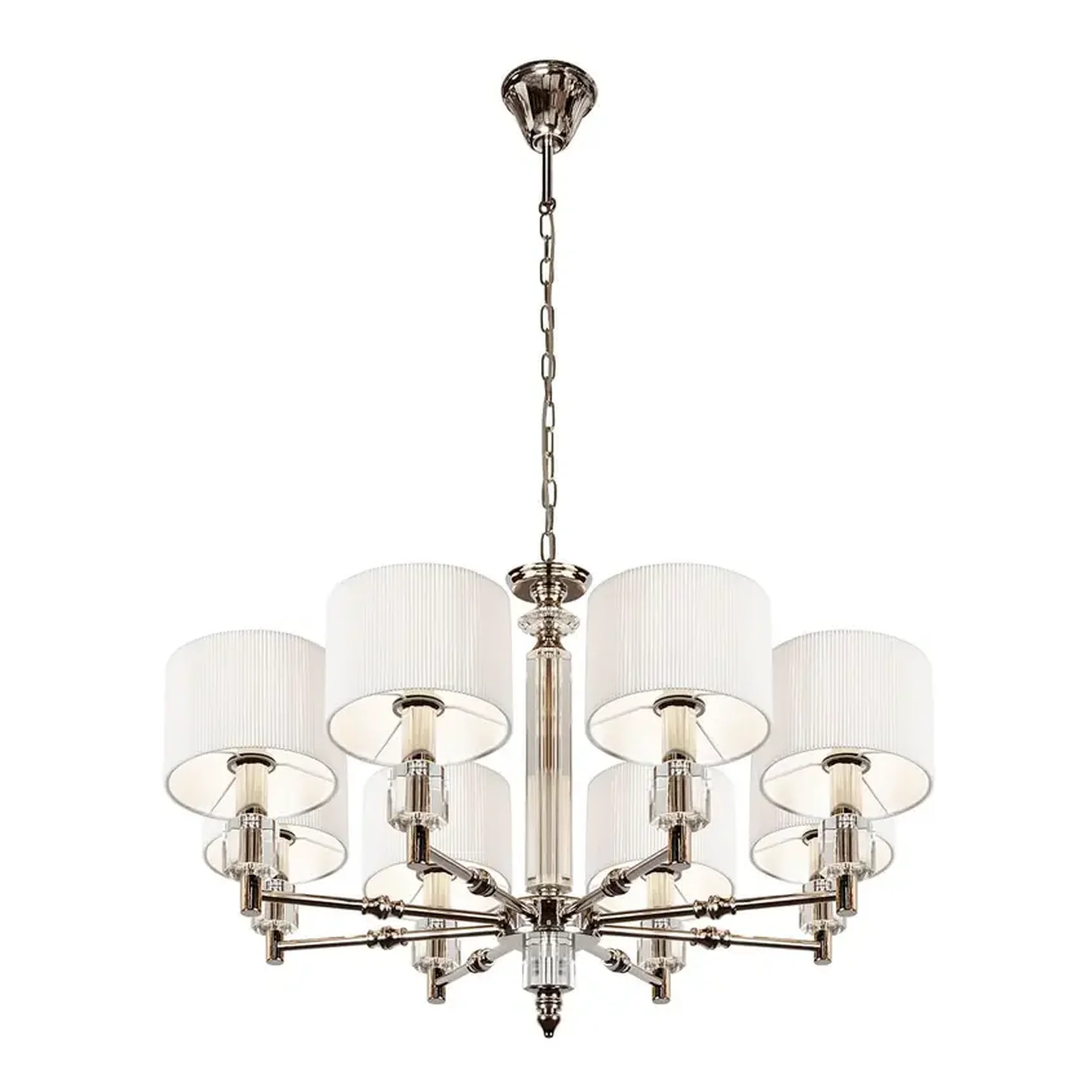 Подвесная люстра iLamp Alexa P2404-8 Nickel