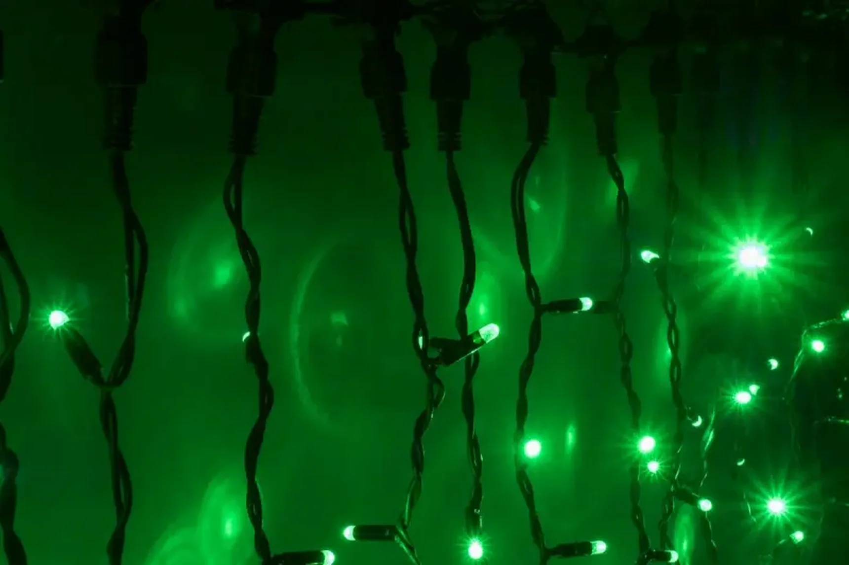 LED- PLRS-5720-240V-2*6М-G/BL (зеленые светодиоды/черный каучуковый пр)