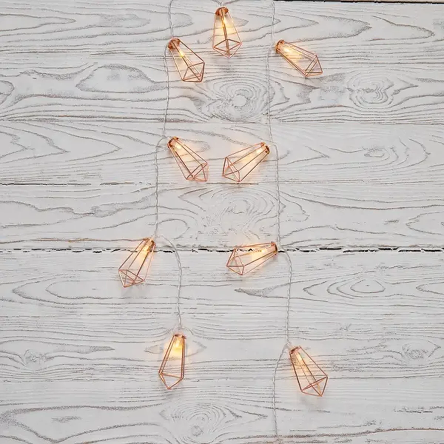 Гирлянда светодиодная Кристаллы бронзовые 10 LED, 1,5 м, прозрачный ПВХ, теплый белый свет свечения, 2 х АА (батарейки не в комплекте) NEON-NIGHT