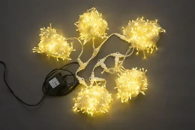 LED-PLS-200*5-20M-24V-WW/C-F(WW) 5 нит белый теплый c белым теплым FLASH на прозрачном проводе