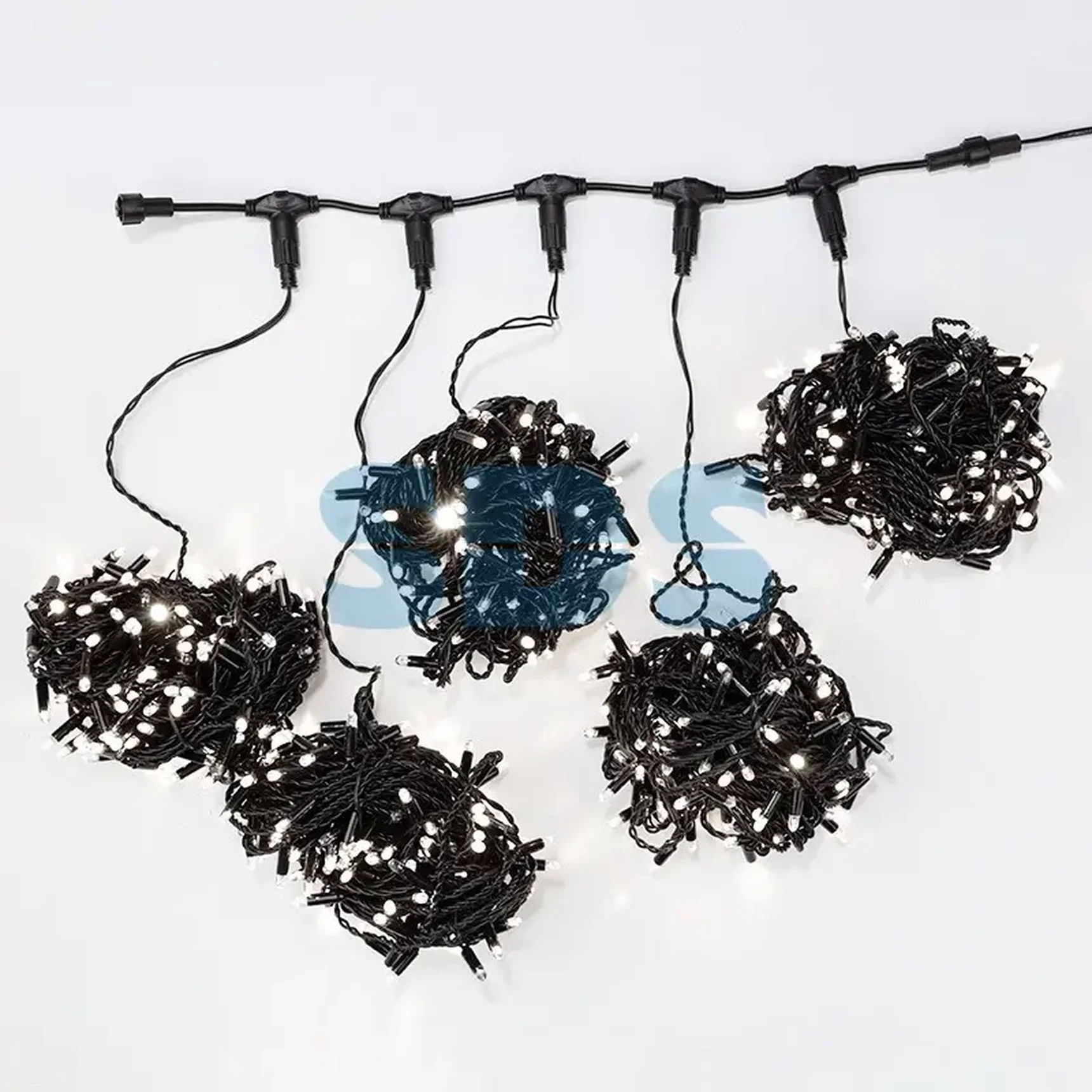 Гирлянда LED ClipLight 24V, 5 нитей по 20 метров, цвет диодов Белый, Flashing (Белый)