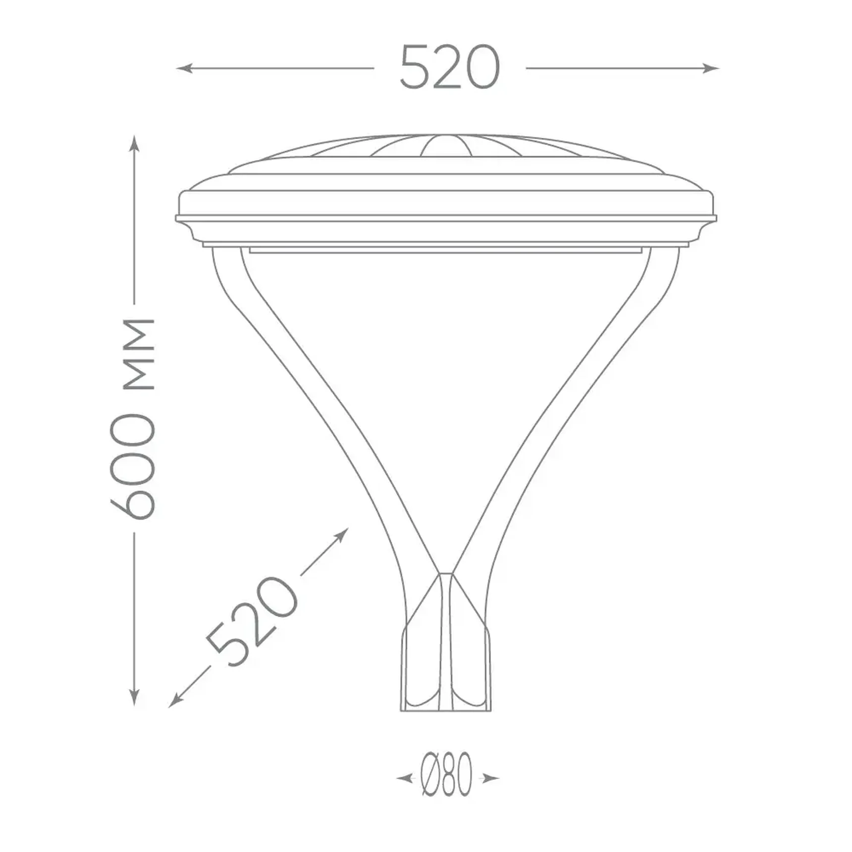Светильник уличный FERON, SP7020, 50W 5000lm 5000K, серый