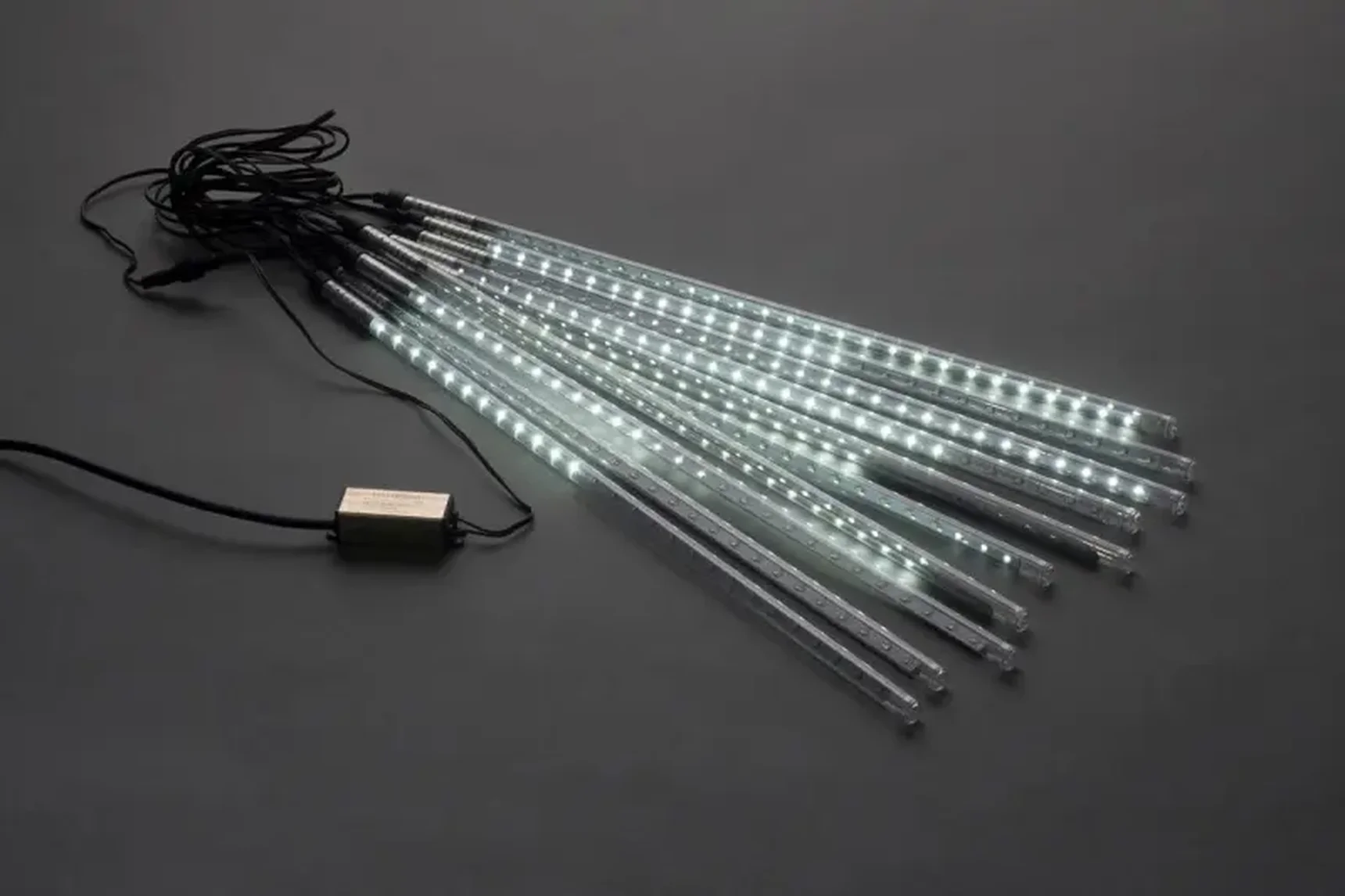 2018 Сосульки Трубки D12mm, 10шт 0,5М Бел. LED-PLM-SNOW-540SMD-0.5*4.5M-10-12V-W не соединяемая