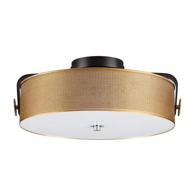 6597/40L LEDIO LN25 черный, античная латунь/античная латунь металл/металл, стекло Потолочный светильник LED 40W 4000К 220V DRUMY