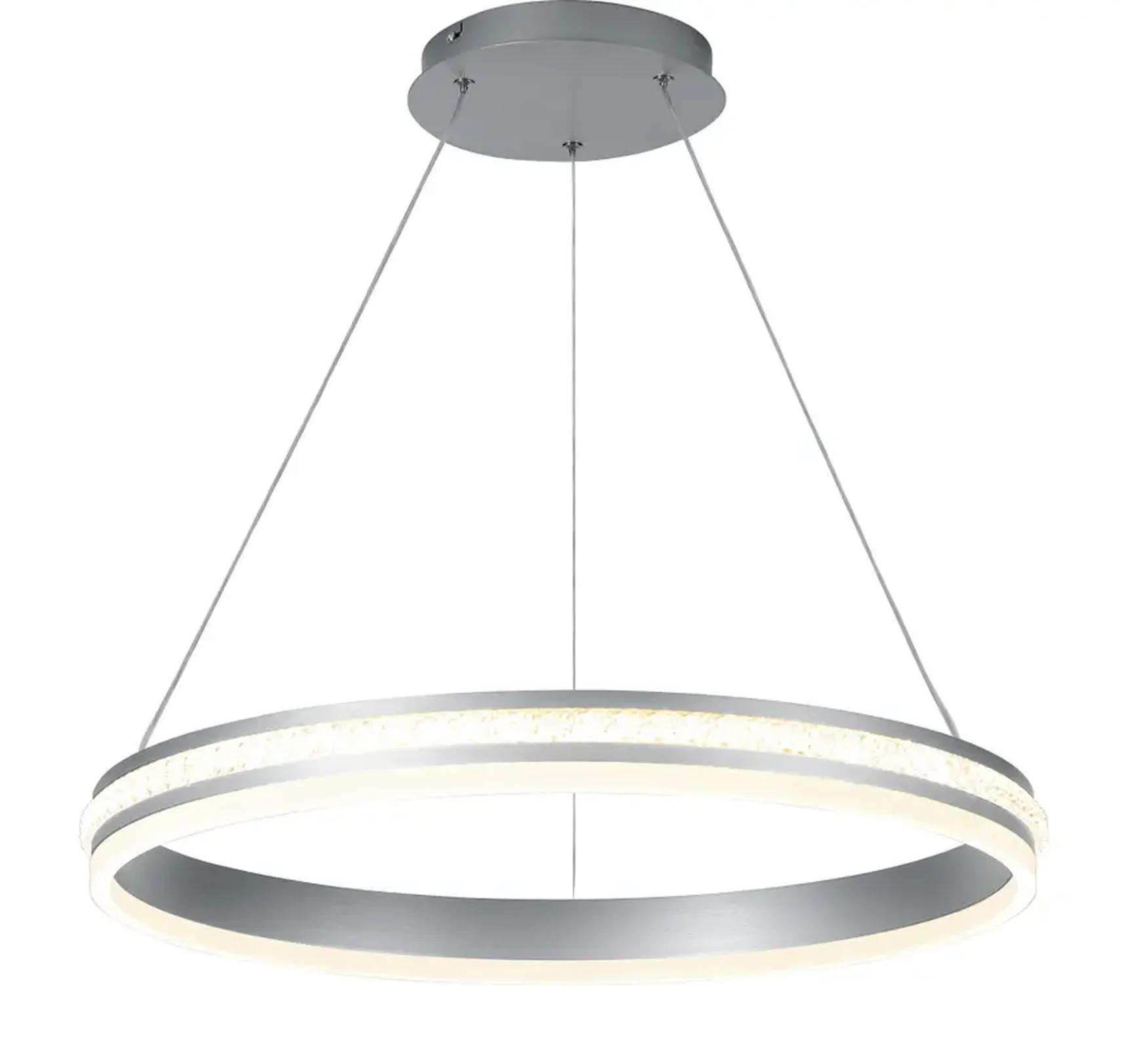 Светильник светодиодный 60W, 4200Lm, 4000K, IP20, серебро AL5888 SHINING RING