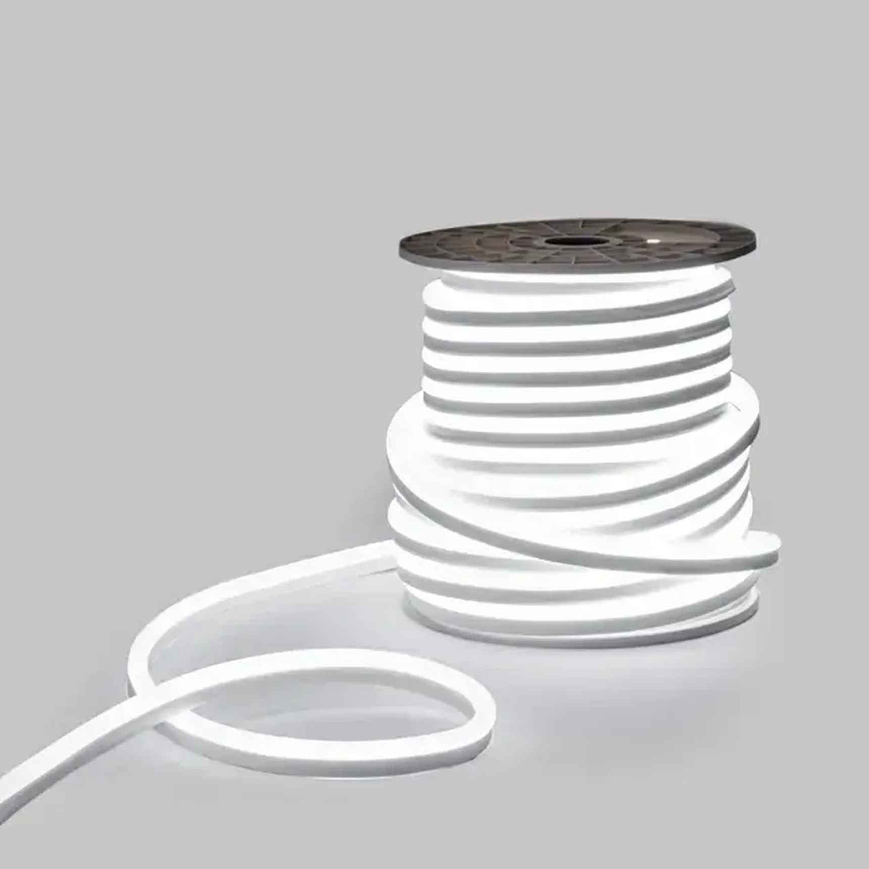 Гибкий неон 15х26мм односторонний 120 LED/м БЕЛЫЙ 230В бухта 50м NEON-NIGHT