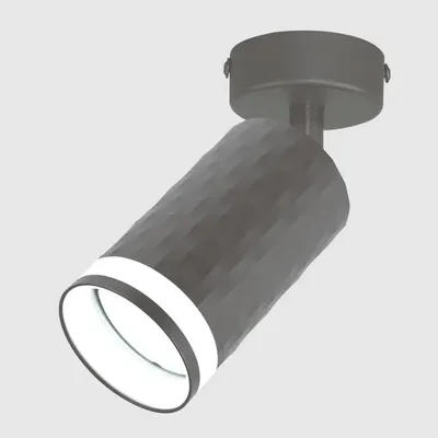 Спот на основании GWL-GU10-M-IP20 Одинарный Графит с боковым рассеивателем Кирпич