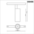 359496 SHINO NT24 000 черный Трековый низковольт. св-к диммир. со сменой цв.температуры, пульт ДУ/Tuya Smart Life IP20 LED 12W 48V 3000-6500K FLUM