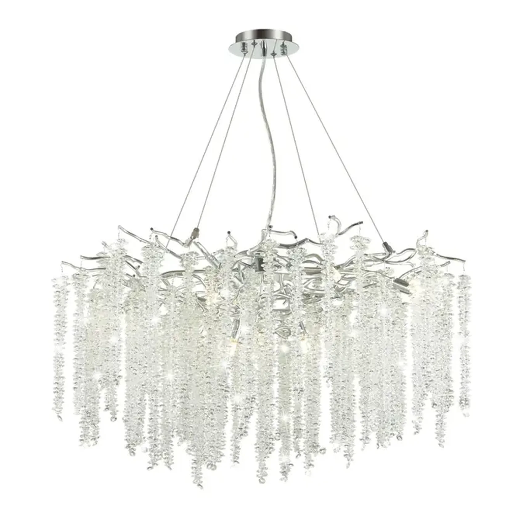 5004/14 HALL ODL23 637 серебристый/прозрачный металл/хрусталь Люстра G9 14*40W BANCHE