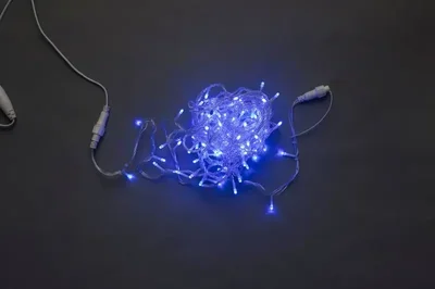 LED-PLS-200-20M-240V-B/C-F(B), синяя/прозрачный провод/ синий FLASH 20, IP-54, соединяемая