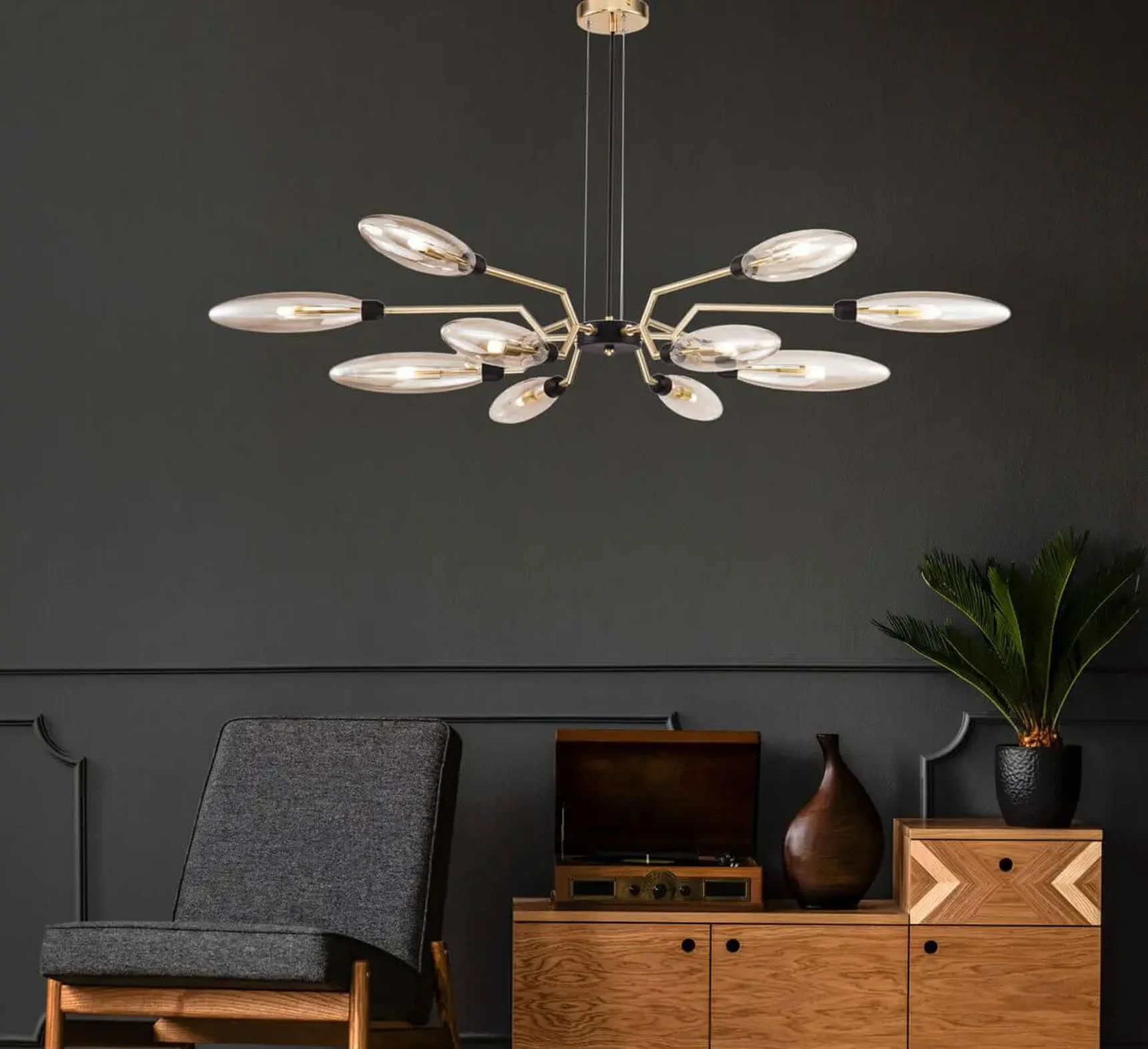 Подвесная люстра Maytoni Ventura MOD012CL-12G