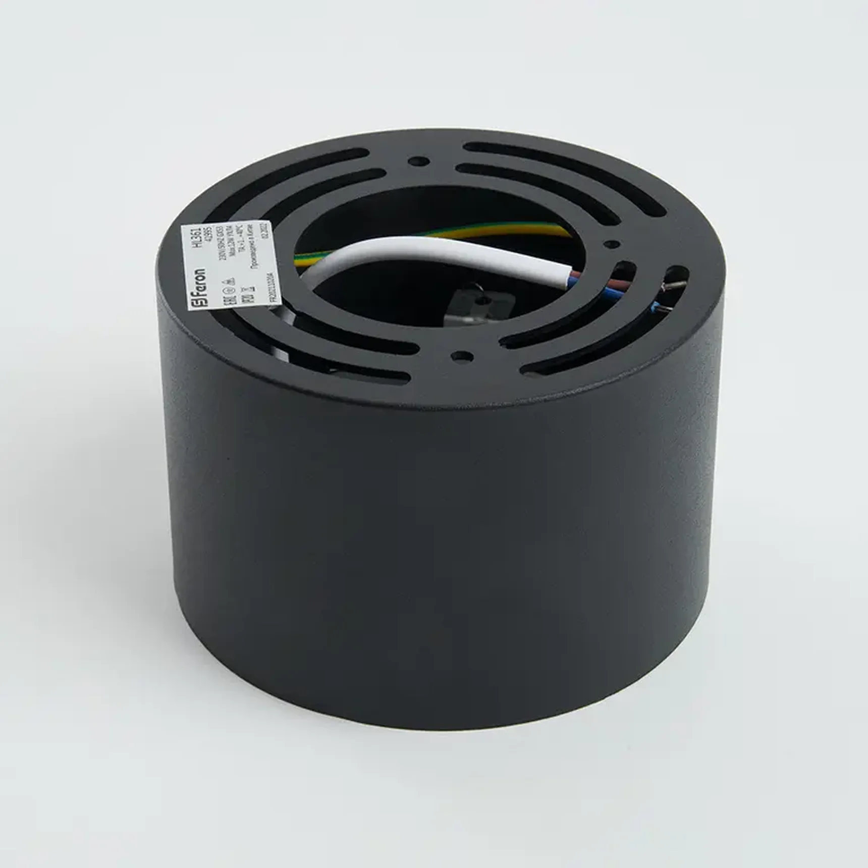 Светильник потолочный 12W, 230V, GX53, черный, HL361