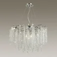 5004/8 HALL ODL23 637 серебристый/прозрачный металл/хрусталь Люстра G9 8*40W BANCHE