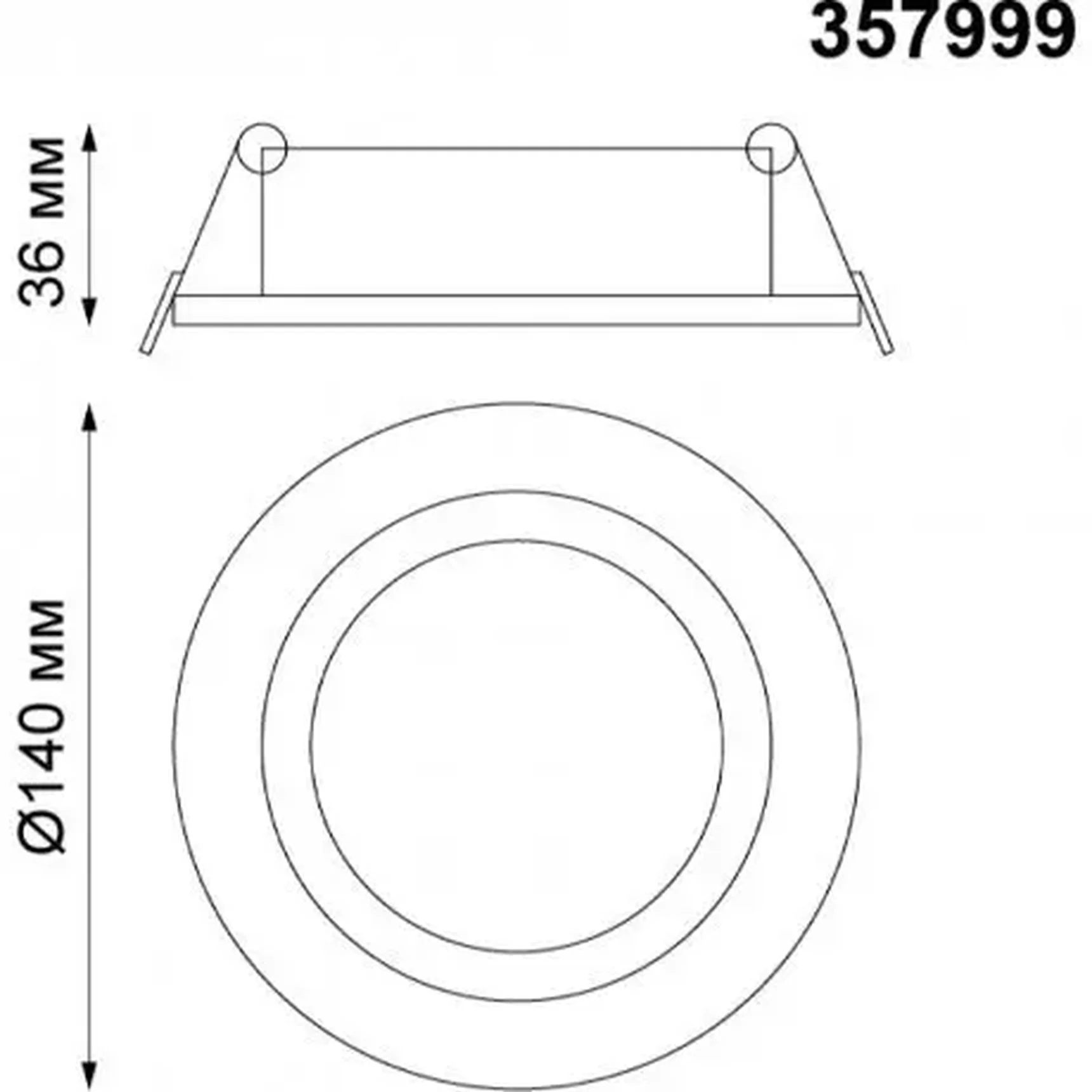 Встраиваемый светодиодный поворотный светильник Novotech Stern 357999