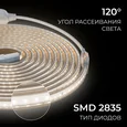 SL-66 Комплект светодиодной ленты 220В 6Вт/м, 400лм/м, 4000К (д/б),SMD2835, 120д/м, 5м, IP65
